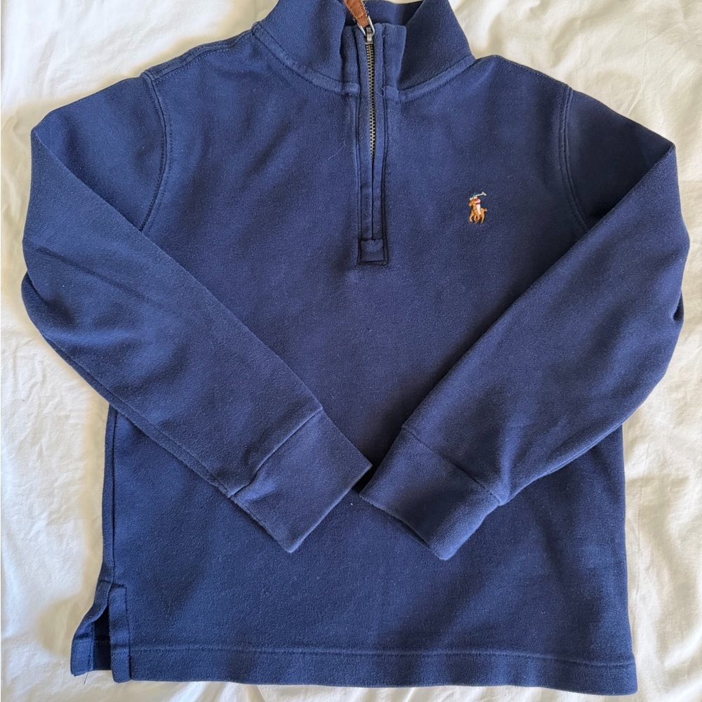 Polo Ralph Lauren blue Cotton zip Pullover boys 4T